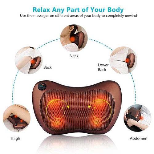 Car Massager for Neck, Back and Waist  Multi-Functional kneading Electric Massager  car Pillow for Cervical and Lumbar Spine