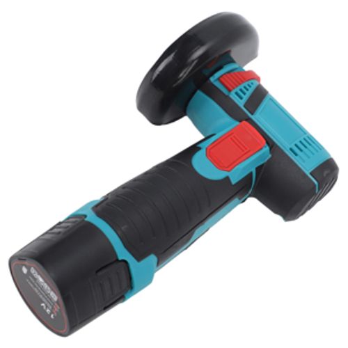 Cordless Angle Grinder, Quiet 100-240V 12V 19500rpm High Speed 2600mAh Battery ABS Mini Angle Grinder for Polishing