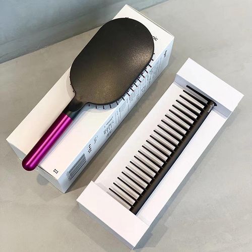 New Quality Luxury 2PCS Metal Handle Detangling Hair Massage Brush Wide Tooth Hair Comb and Brush Set