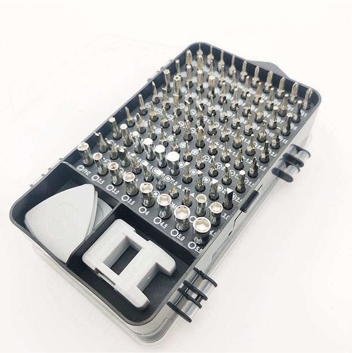 115 in 1 Small Precision Screwdriver Set, Portable Compact Magnetic Repair Tool Kit for Furniture Computer Bicycle - With Gray Case