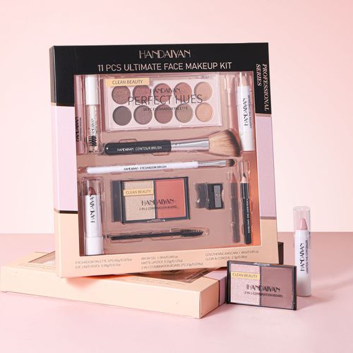 11-Piece Makeup Set Lipstick Set HANDAIYAN Cosmetics Set for Beginners Makeup Kit