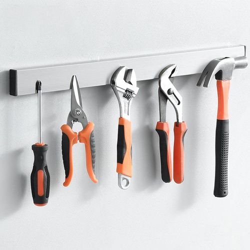 16 Inch Magnetic Knife Holder, 304 Stainless Steel Knife Magnetic Strip for Wall, Refrigerator, RV Kitchen, Knife Rack for Utensil Storage（Silver）