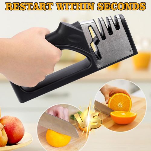 4-In-1 Kitchen Knife Sharpener, Multi-Functional Knife Sharpening Kit, Stylish Kitchen Accessories Suitable For Kitchen Knives, Chef Knives, Precision Knives And Scissors