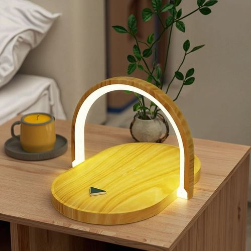 Chargers Led Table Desk Lamp With Phone Wireless Chargers Stand 15w Fast Wireless Phone Charger Lamp 2025 New