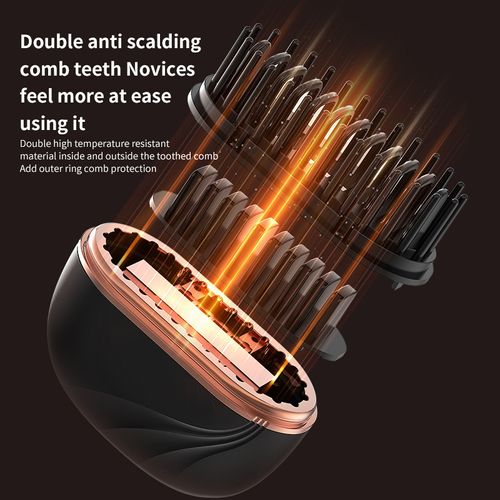 Mini Straightener, Rechargeable Portable Hair Straightener Brush, 3-Control & Fast Heating Technology, Anti Scald Shell, Lightweight and Portable for Home Travel Gift (Black)