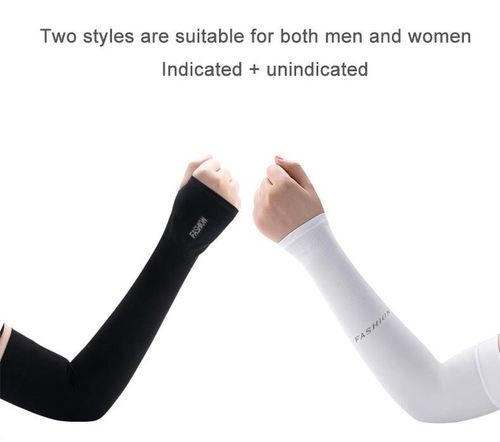 （Two pairs）Cool, UV-protection arm sleeves, unisex, breathable and quick-drying, suitable for outdoor sports, essential for summer sun protection