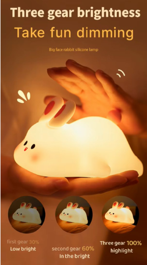 ✨✨Half-Price Sale✨✨ No charging required 🐰 Your Room Needs This Cute Rabbit Night Light! 🌟✨c