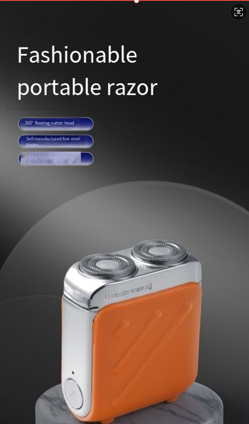 2026New mini electric razor, washable and portable dual-head, floating head razor