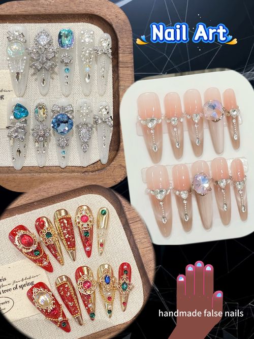 unhas postiças feitas à mão