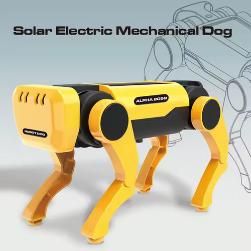 Inteligente Solar Robot Dog DIY Assembleia Puzzle Toy Novo Elétrico Educacional STEM Ciência & Engenharia Brinquedos para Crianças