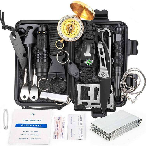 Equipamento de segurança e sobrevivência Camping EDC Survival kit caixa de engrenagens Tactical Outdoor Survival kits para Caminhadas