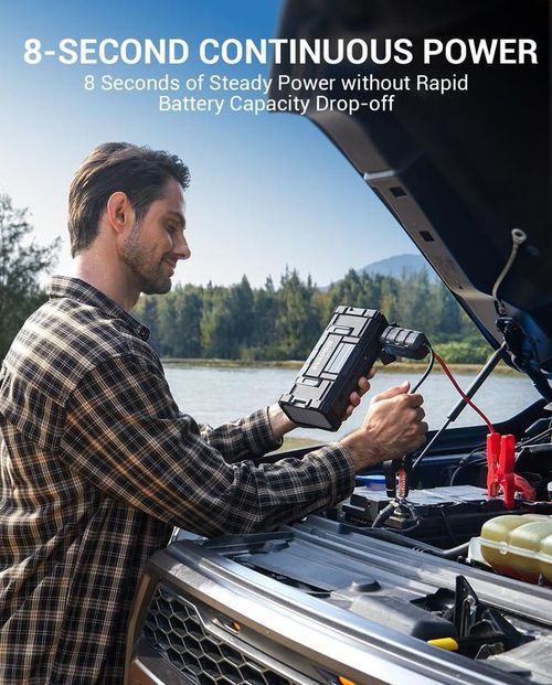 Jump Starter,For All GasUp to 12L Diesel,12V Portable Car Battery Jump Box,Dual USB Quick Charge,DC Output,Built-in LED Light,Super easy to use,Safety,TikTokShopBacktoSchool