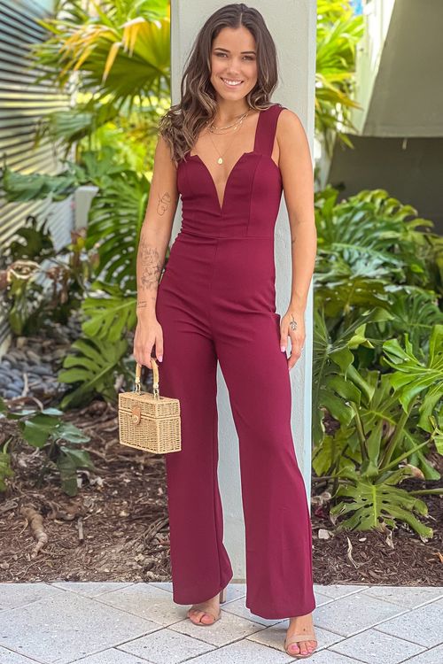 Port Sleeveless V-Neck Jumpsuit