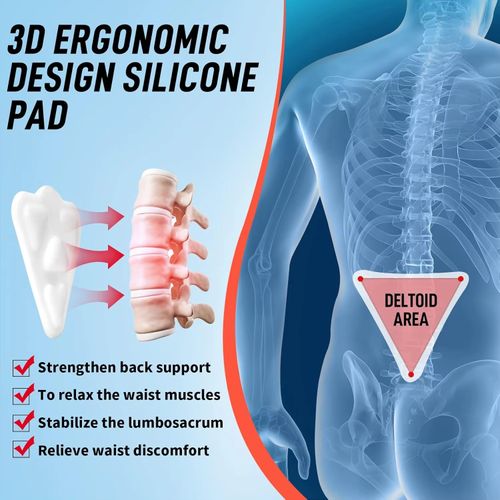 Massage Healing Waist Support Belt Adjustable Back Brace for Back Pain