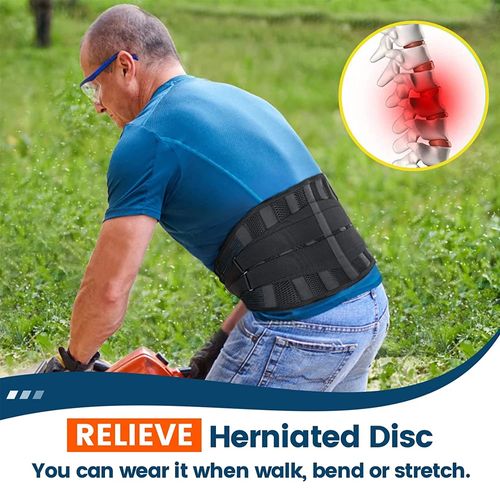 Massage Healing Waist Support Belt Adjustable Back Brace for Back Pain