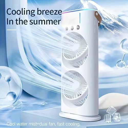 2 in 1 Dual Spray Air Conditioner Fan
