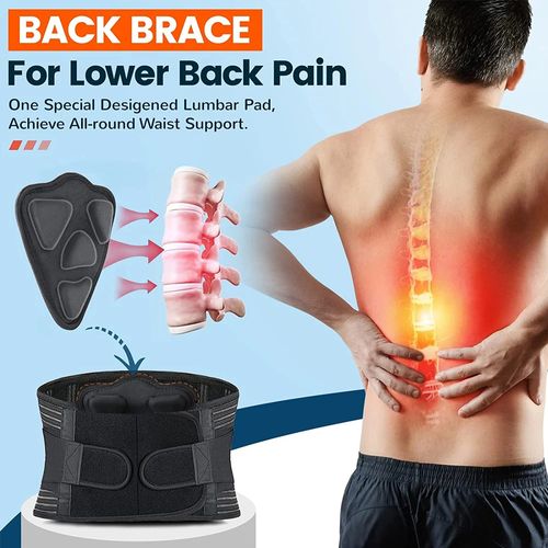 Massage Healing Waist Support Belt Adjustable Back Brace for Back Pain
