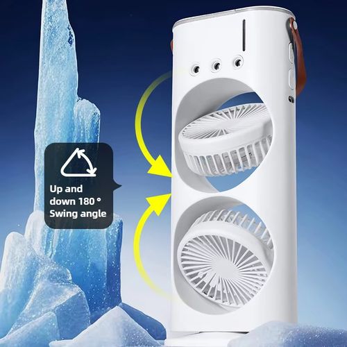 2 in 1 Dual Spray Air Conditioner Fan