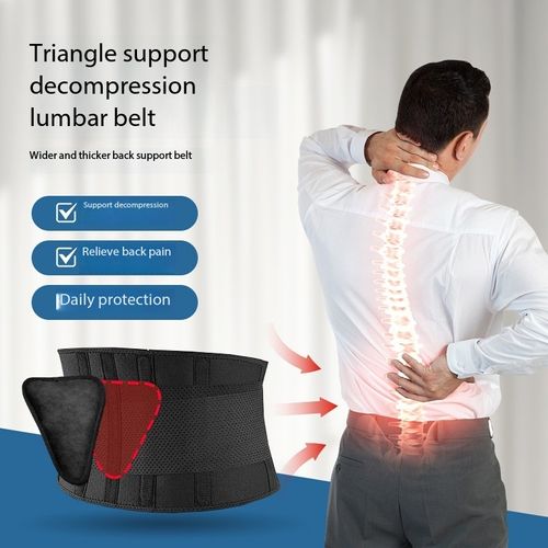 Massage Healing Waist Support Belt Adjustable Back Brace for Back Pain