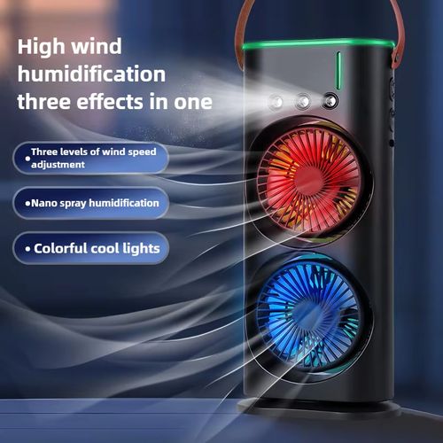 2 in 1 Dual Spray Air Conditioner Fan