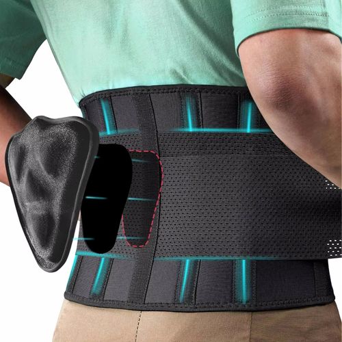Massage Healing Waist Support Belt Adjustable Back Brace for Back Pain