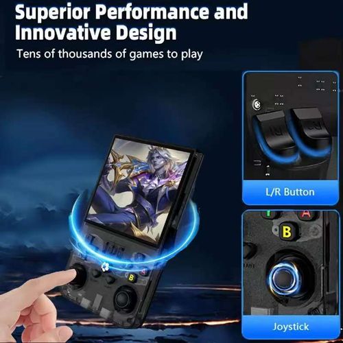 128G R36S Retro Handheld Video Game Console Linux System 3.5 Inch IPS Screen