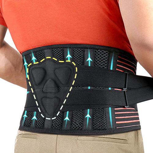 Massage Healing Waist Support Belt Adjustable Back Brace for Back Pain