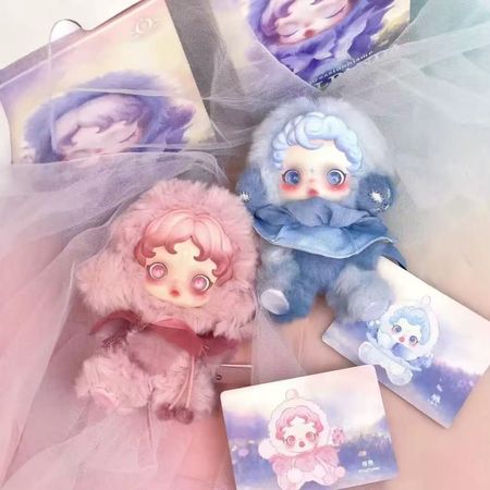 Skullpanda light woven garden winter second generation series bubble mart stuffed doll pendant blind box figure