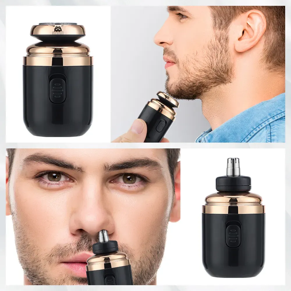 Mini Portable Electric Shaver Cordless Beard Nose Hair Trimmer Electric Razor For Men