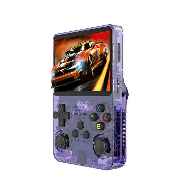R36S Retro 3.5 Inch IPS Screen Handheld Game Console Open Source Linux System 64GB Handheld Pocket Video Games Player VS RGB20S