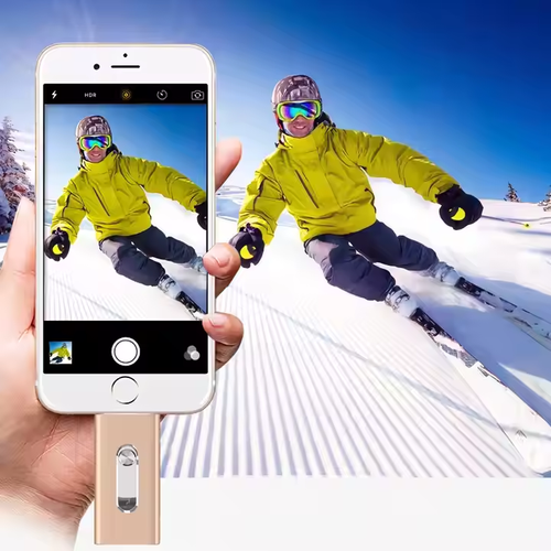128GB Multi - Device OTG U Disk - 4 - in - 1 for iPhone & Computer Connectivity