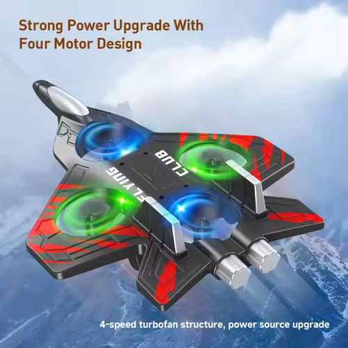 Kids' RC Aircraft Model - Crash - Resistant Quadcopter Drone with Colorful Lights