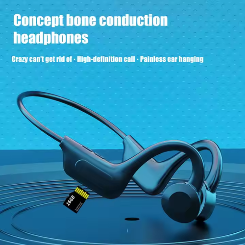 Bone Conduction Sports Headphones - Wireless Bluetooth for Running, Cycling & Workouts