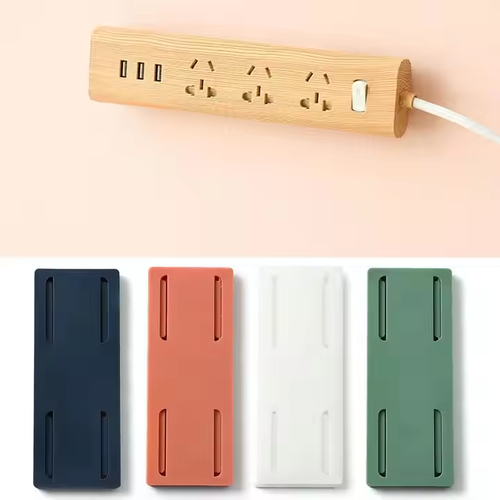 Multi-Functional Power Strip Holder - No-Drill, Wall-Mounted for Sockets, Routers（10 pieces）