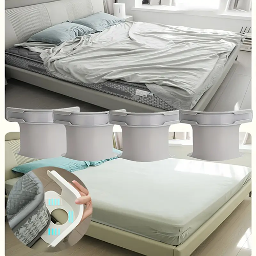 Multifunctional Invisible Sheet Clips (4 - Piece) - Anti - Slip Holders for Bed Sheets & Mattress Covers