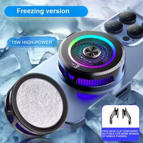 Mobile Gaming Cooler - 15W Semiconductor, RGB, 3 Modes, Magnetic-Clip