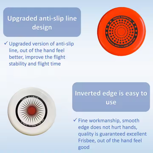 Adult Professional Ultimate Frisbee - Competition Grade, Reversible Disc for Outdoor Sports, Team Building & Pet Games