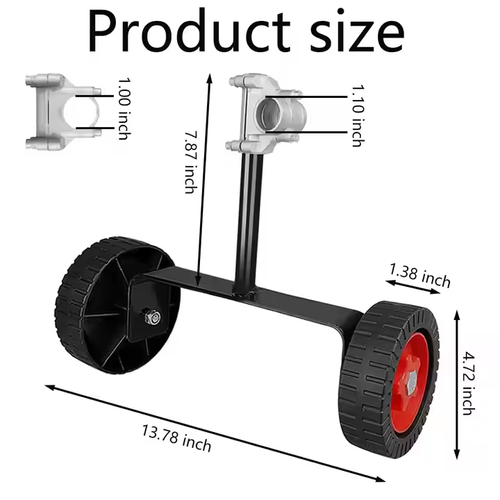 Universal Grass Trimmer Auxiliary Wheel - Fits Gasoline, Electric & More Mower Types