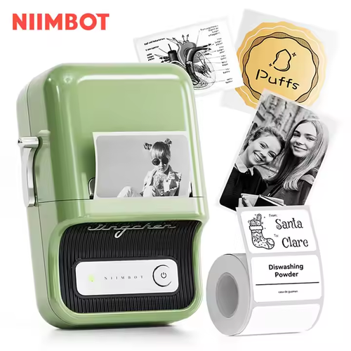 Portable Bluetooth Thermal Label Printer - Multifunctional, Connect to Phone, Clear Labels for Home Use