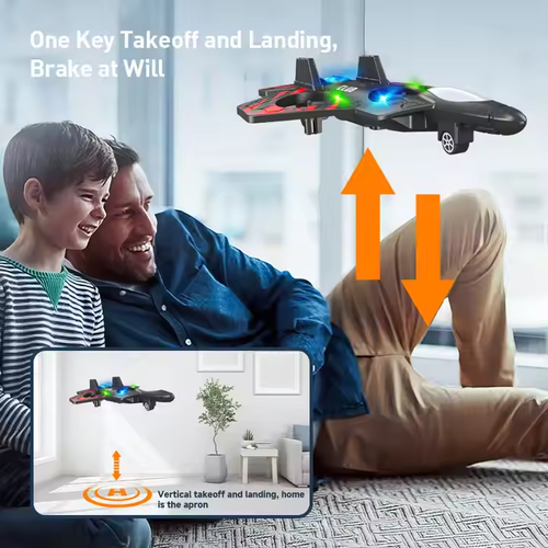 Kids' RC Aircraft Model - Crash - Resistant Quadcopter Drone with Colorful Lights