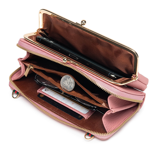 Slim Long Wallet Phone Bag for Women - Large-Capacity, Unique Crossbody with Zipper