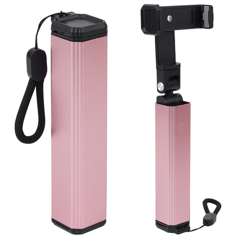 Portable Flexible Metal Phone Tripod - Stowable, Rotatable, for Vlog-Selfie-Live Streaming