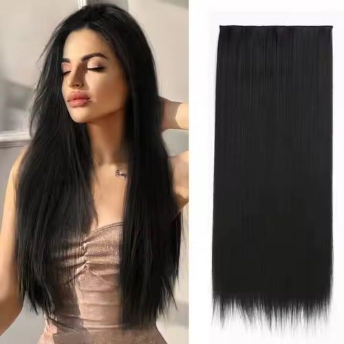 Matte Finish 5 - Clip Hair Extensions - Instant Volumizer & Length for Women - Girls