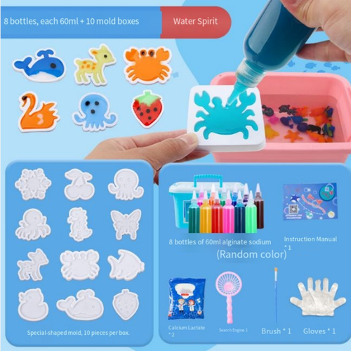 Kids' DIY Magic Water Elf Kit - Non - Toxic Aqua Fairy Gel, Arts & Crafts Fun