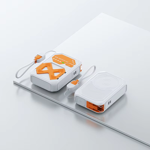 2-in-1 Multifunctional MagSafe Magnetic Power Bank | 22.5W Fast Charging, Built - in Cable & Stand for Easy Carrying