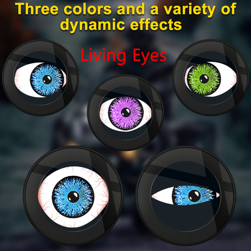 Devil Eye LED Headlights - Multi - Mode Blinking Lights for Cars & Motorcycles, Universal Fit