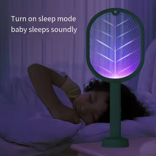USB - Rechargeable Electric Mosquito Swatter - 2 - in - 1 Optical & Shock, Home Mosquito Repellent