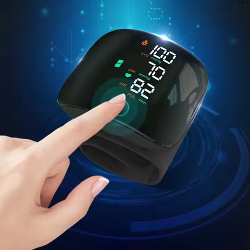 LCD Screen Wrist Blood Pressure Monitor - Rechargeable, Digital Tensiometre