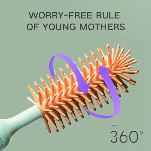 Multi - Use Electric Silicone Brush - Cleans Baby Bottles, Nipples, Cups & More
