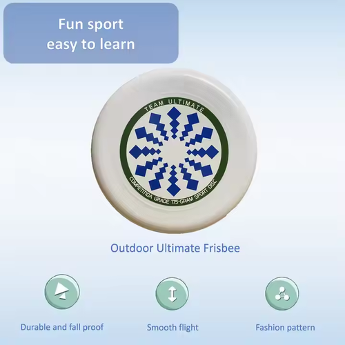 Adult Professional Ultimate Frisbee - Competition Grade, Reversible Disc for Outdoor Sports, Team Building & Pet Games